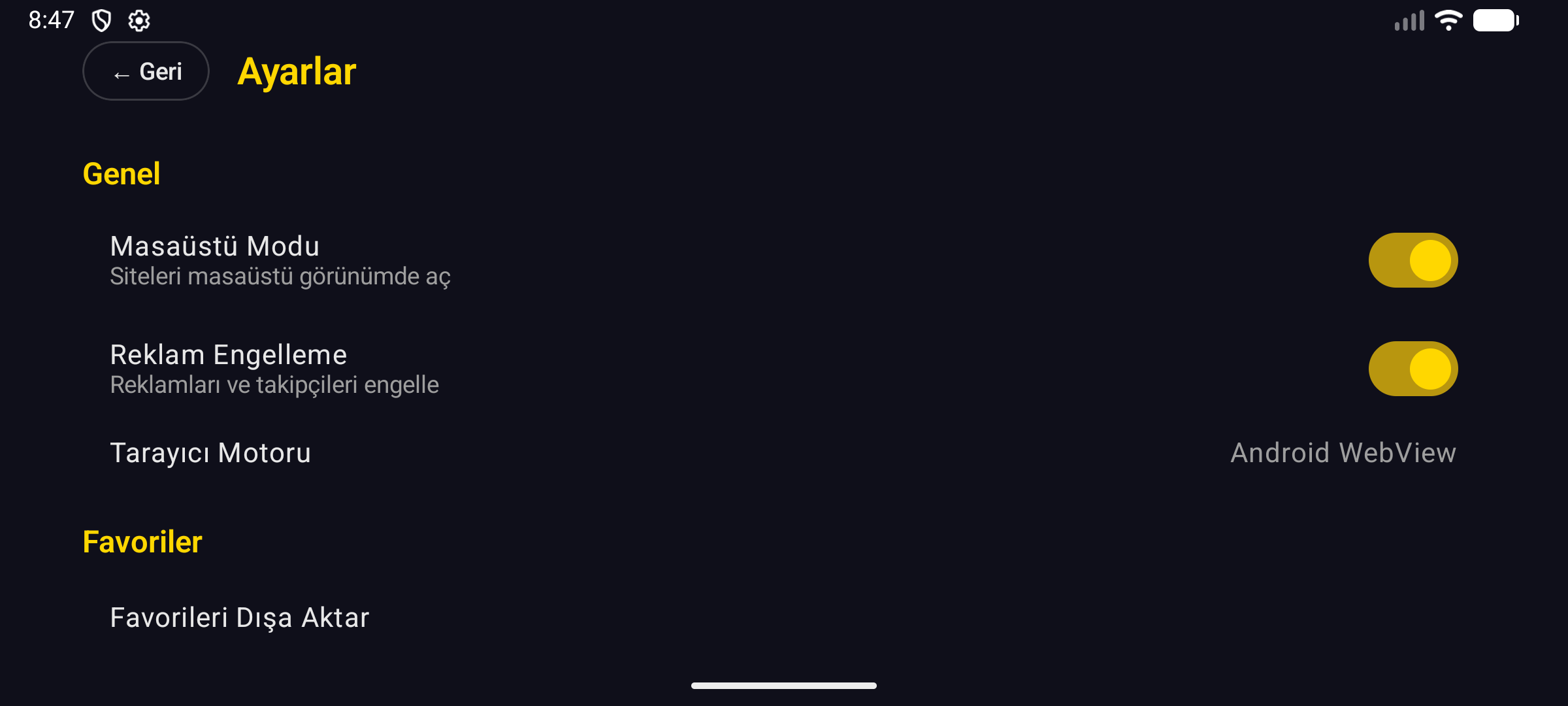 Gold Tarayıcı screenshot 4